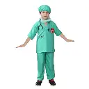 Green Male Nurse Costume – Authentic Medical Scrubs