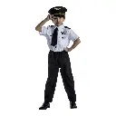 White Pilot Costume Rental – Aviator / Airline Pilot Uniform Dress-Up