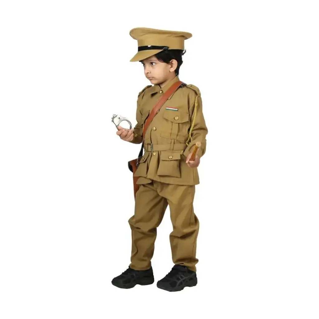 Kaki Police Inspector Costume Rental – Authentic Law Enforcement Dress-Up