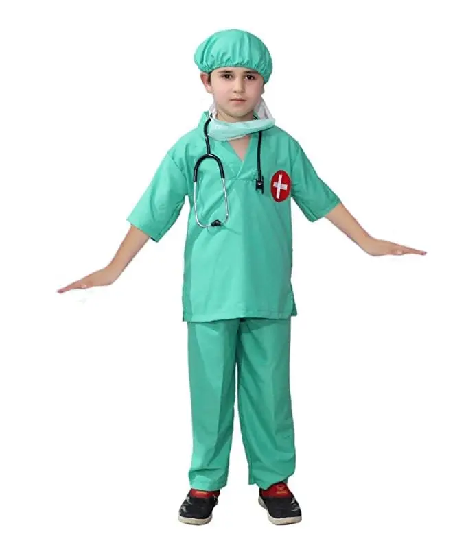 Green Male Nurse Costume Rental – Authentic Scrubs Outfit for Men