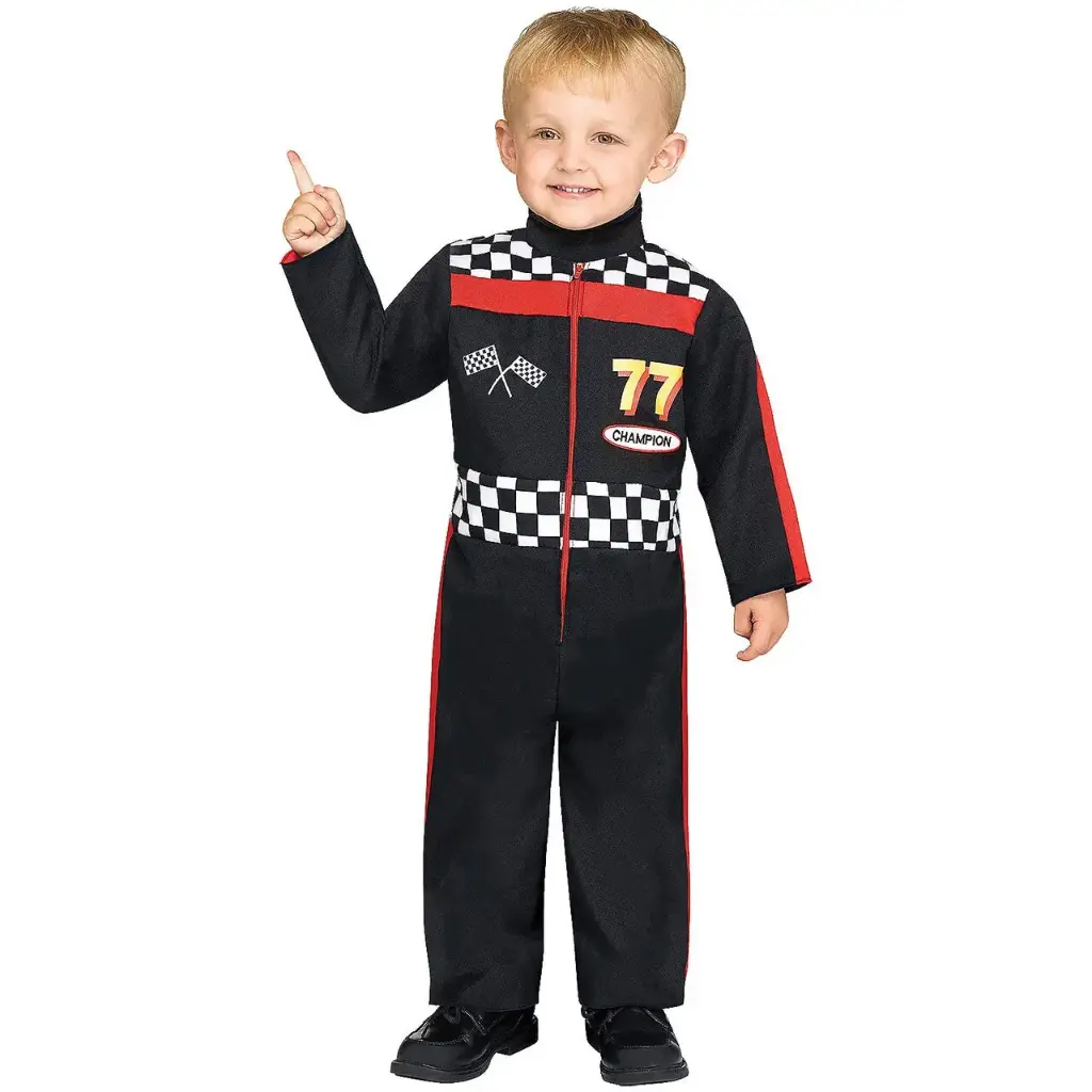 Car Racer Costume Rental – Speedy Race Car Driver Outfit