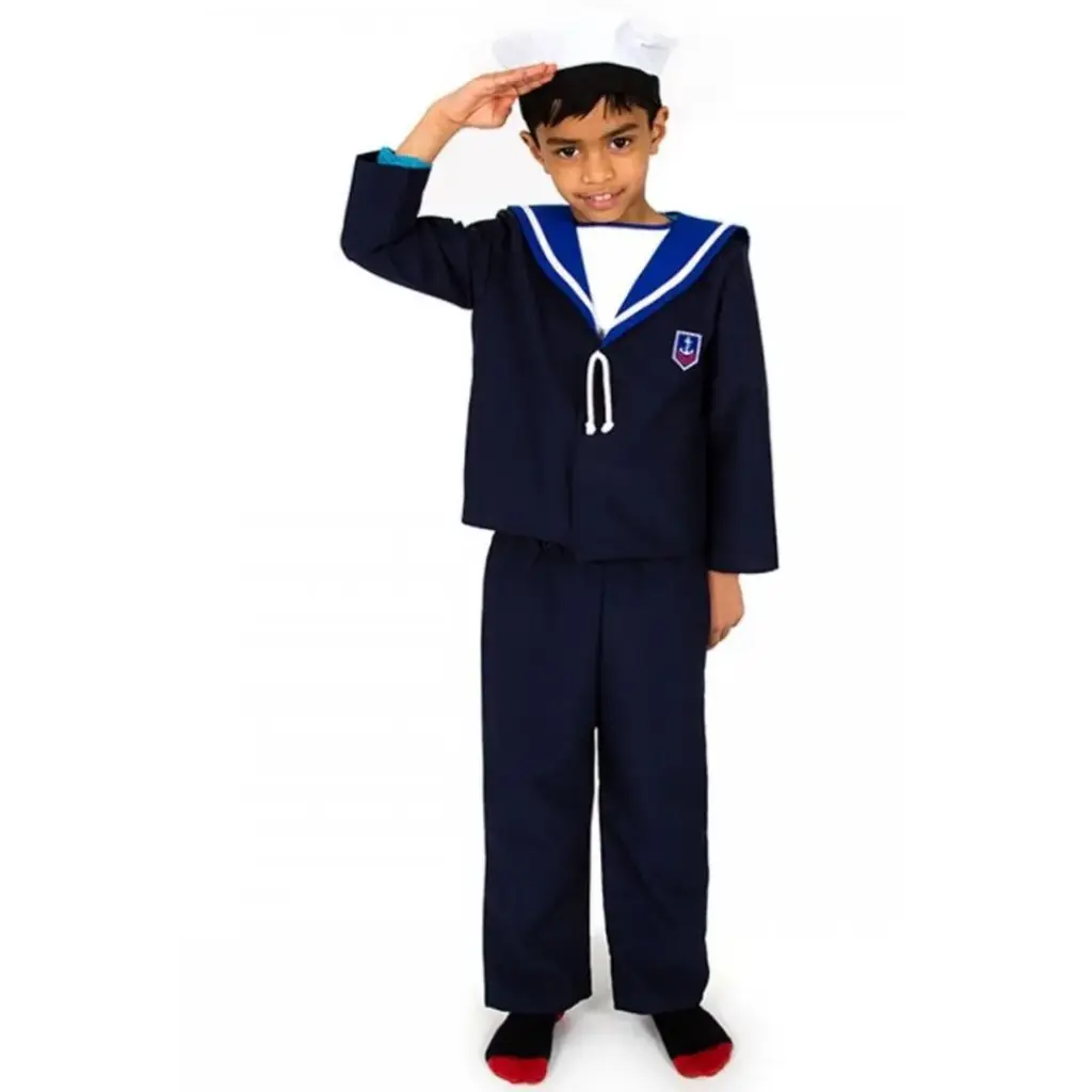 Dark Blue Sailor Boy Costume Rental – Nautical Dress-Up