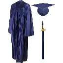 Royal Blue Graduation Gown Rental for Adults – Matte Finish Academic Robe