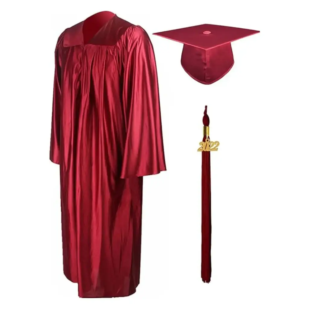 Maroon Graduation Gown Rental for Adults – Matte Finish Academic Robe