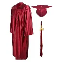 Maroon Graduation Gown Rental for Adults – Matte Finish Academic Robe