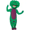 Barney Bop Green Dinosaur Costume for Kids & Adults
