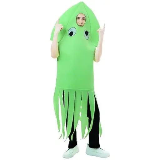 Multi color Squid Costume