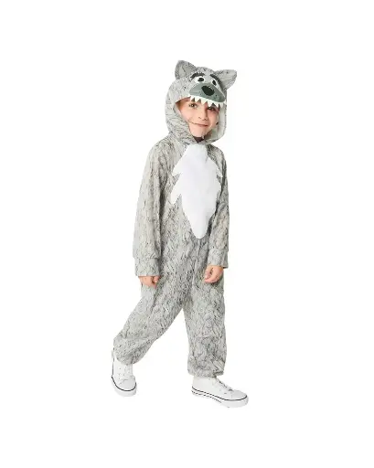 Grey Wolf Costume for Kids & adults– Fierce Animal Fancy Dress