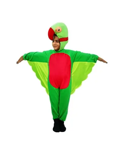 Green Parrot Costume Rental for Kids & adults– Vibrant Bird Fancy Dress
