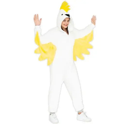 White Cocktail Bird Costume Rental for Kids & adults – Elegant Fancy Dress