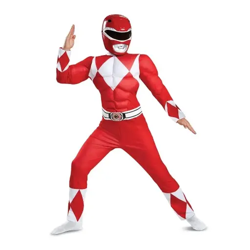 Red Ranger Costume for Kids & adults– Action Hero Fancy Dress