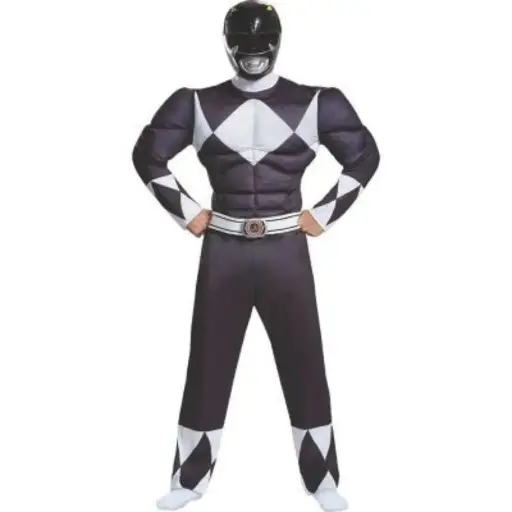 Black Ranger Costume for Kids & adults– Superhero Fancy Dress
