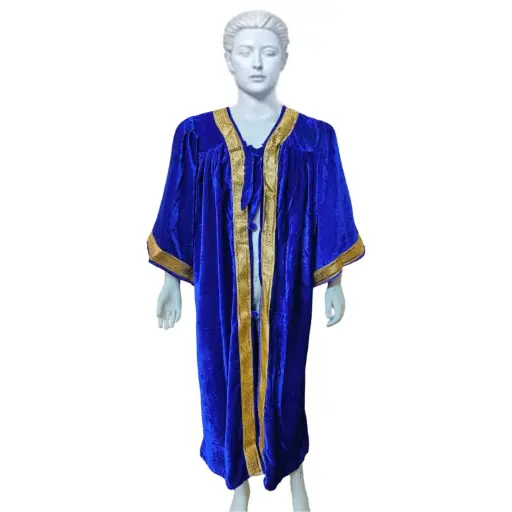 Royal Blue Graduation Gown-Velvet