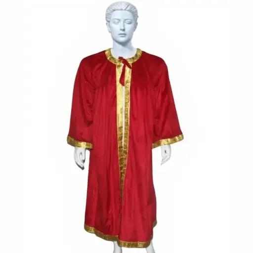 Red Graduation Gown-Velvet