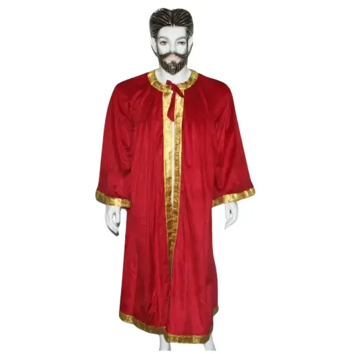 Red Graduation Gown-Velvet