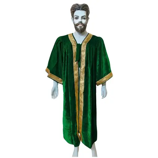 Forest Green Graduation Gown-Velvet