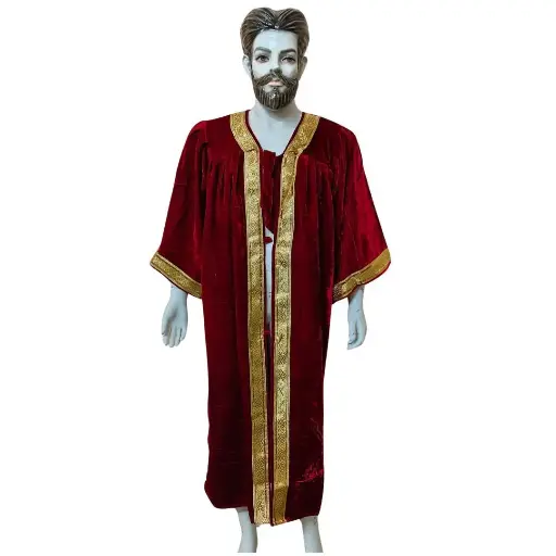 Maroon color Graduation Gown-Velvet