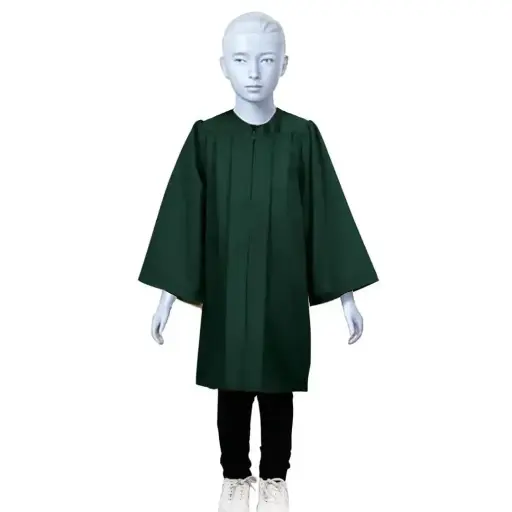 Forest Green Graduation Gown-kids Matte 