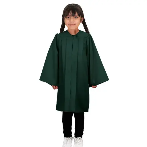 Turquoise Green Graduation Gown-kids Matte