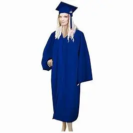 Dark Blue Graduation Gown-Adult Matte