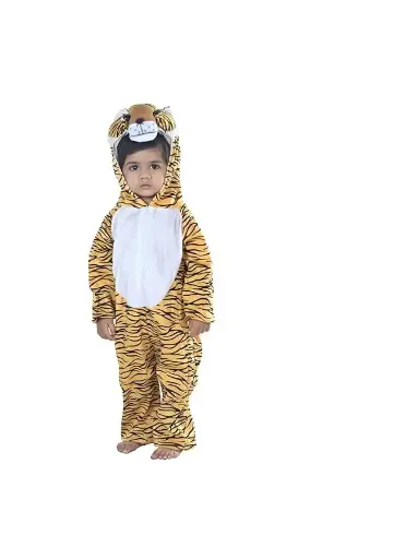 Tiger Costume for Kids & adults– Hooded All-in-One Suit with Mask, Body & Tail
