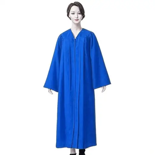 Blue Graduation Gown-Adult Matte