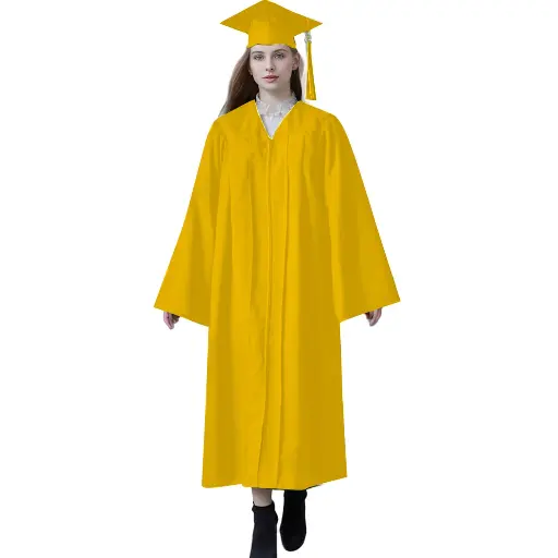 Yellow Graduation Gown-Adult Matte 