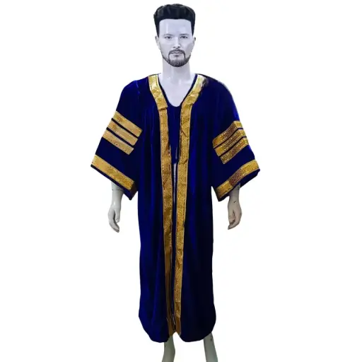 Royal Blue Graduation Gown-Adult Velvet 