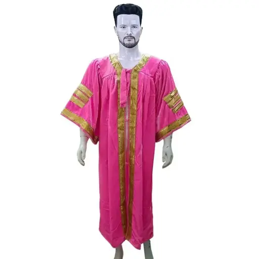Pink Graduation Gown-Adult Velvet