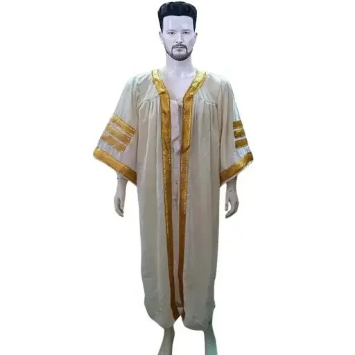 White Graduation Gown-Adult Velvet 