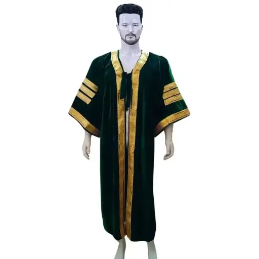 Forest Green Graduation Gown-Adult Velvet  