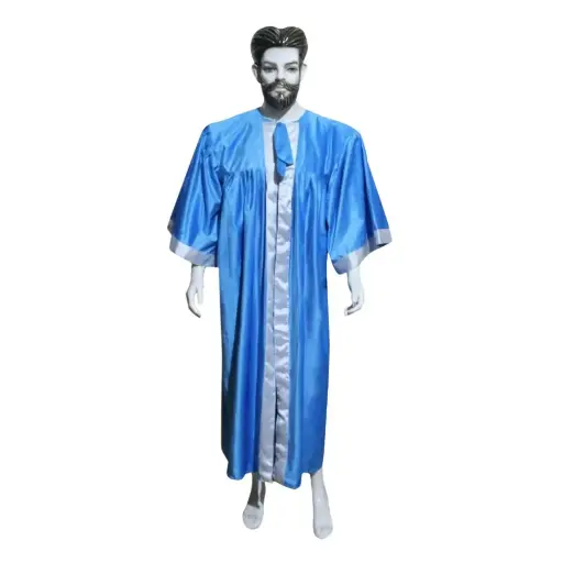 Blue Graduation Gown-Adult Velvet  