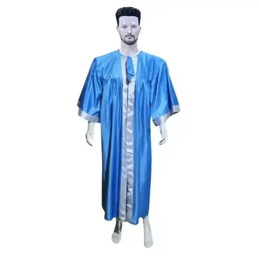 Blue Graduation Gown-Adult Velvet  