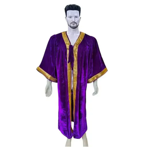 Purple Graduation Gown-Adult Velvet 