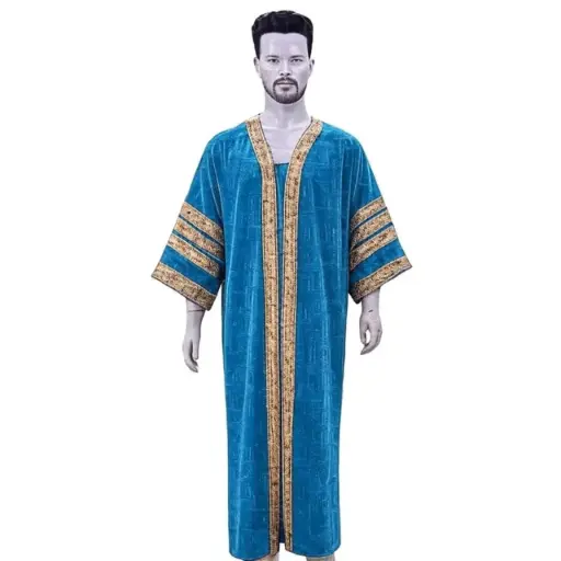 Turquoise Green Graduation Gown-Adult Velvet