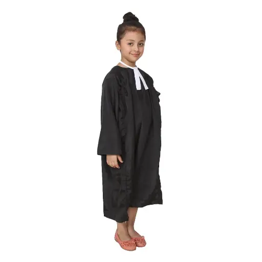 Black Advocate Costume  Lawyer / Barrister Robe & Accessories