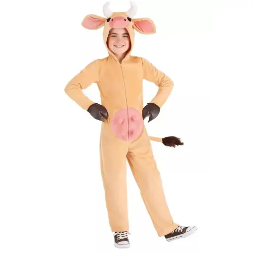 Cow Costume | Plush Minky Bodysuit with Wings, Tail & Headpiece