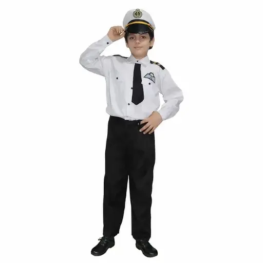White Navy Captain Costume 