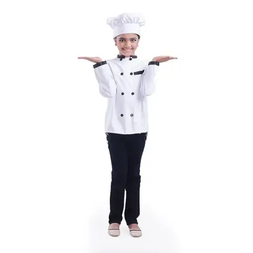White Chef Costume Rental – Authentic Chef Outfit for Kids