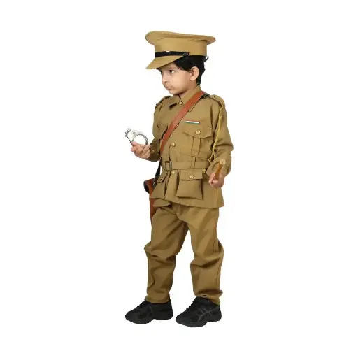 Kaki Police Inspector Costume Rental – Authentic Law Enforcement Dress-Up