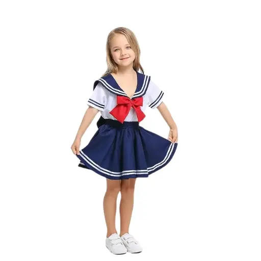 White Sailor Girl Costume Rental – Nautical Dress-Up for Girls