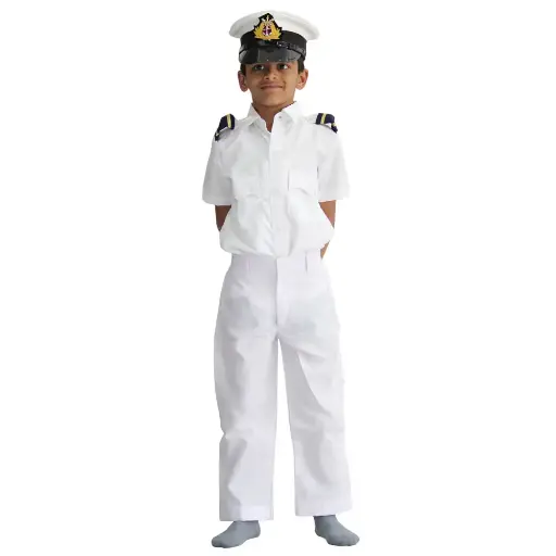 White Navy Captain Costume   