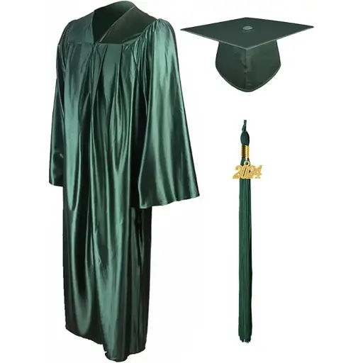Forest Green Graduation Gown-Adult Matte   