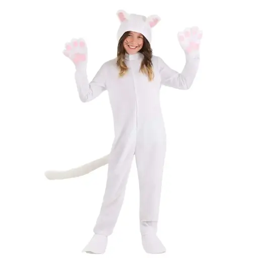 Cat Costume Rental for Kids & Adults – Spotted Plush Jumpsuit
