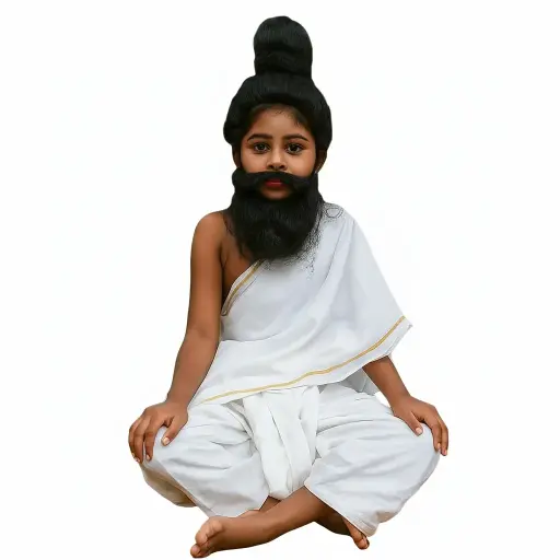 Thiruvalluvar Costume – Traditional Tamil Saint Fancy Dress for Kids & Adults