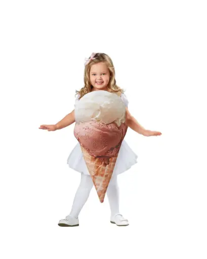 Cone Ice Cream Costume for Kids & Adults – Sweet & Fun Fancy Dress Outfit