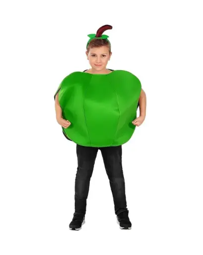 Green Apple Costume –Fruit Fancy Dress for Kids & Adults